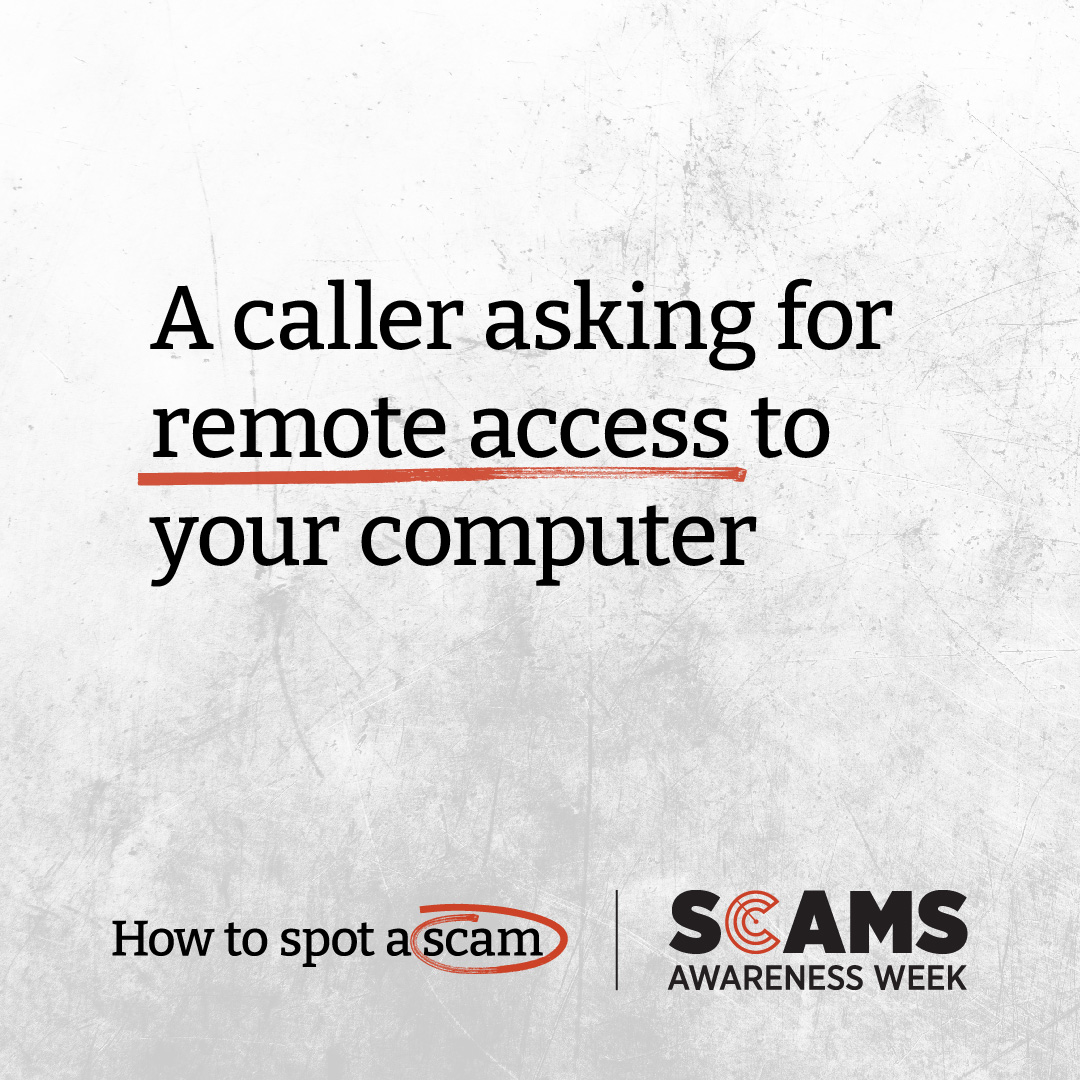 SAW social spot - A caller asking for remote access to your computer