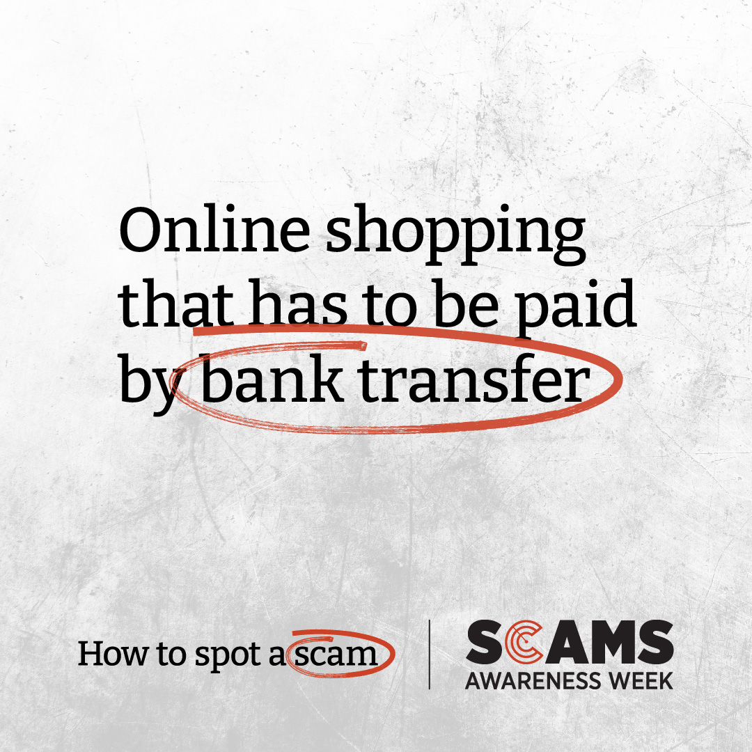 SAW social spot - online shopping that has to be paid by bank transfer