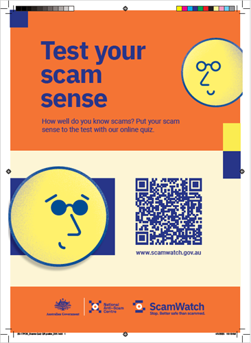 Test your scam sense. How well do you know scams? Put your scam sense to the test with our online quiz. scamwatch.gov.au/scam-quiz