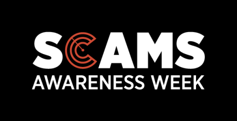 Scams Awareness Week Logo - black