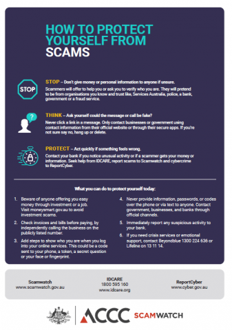 How to protect yourself from scams